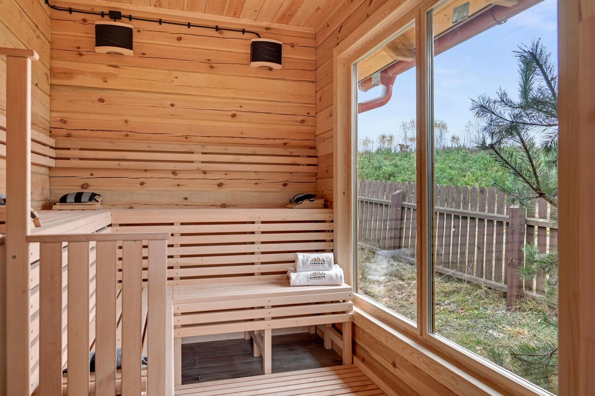 Lesny Dworek Sominy - Dom Z Sauna I Kominkiem Exterior photo