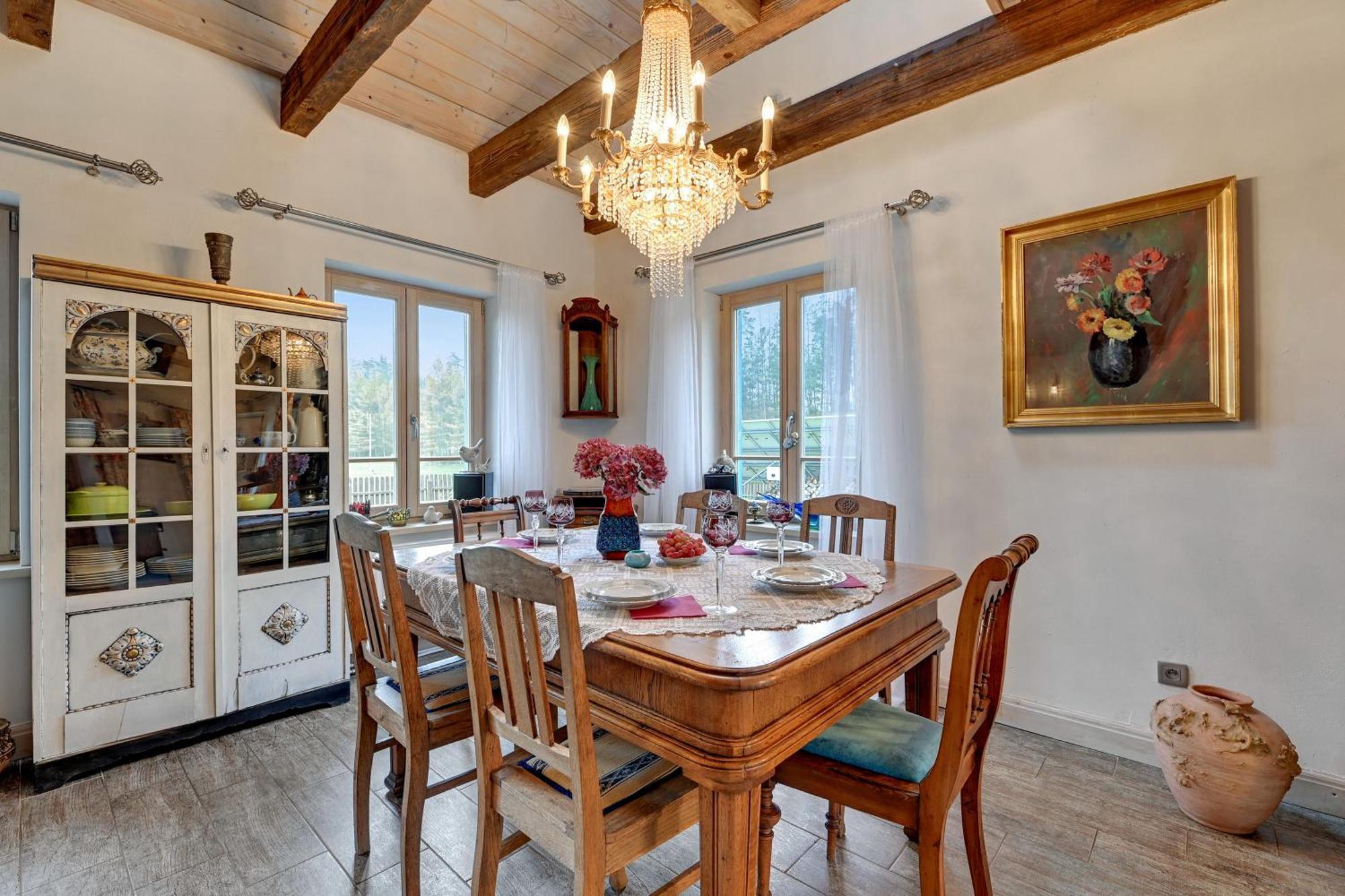 Lesny Dworek Sominy - Dom Z Sauna I Kominkiem Exterior photo